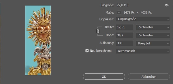 Kupferobjekt Herz Jesu